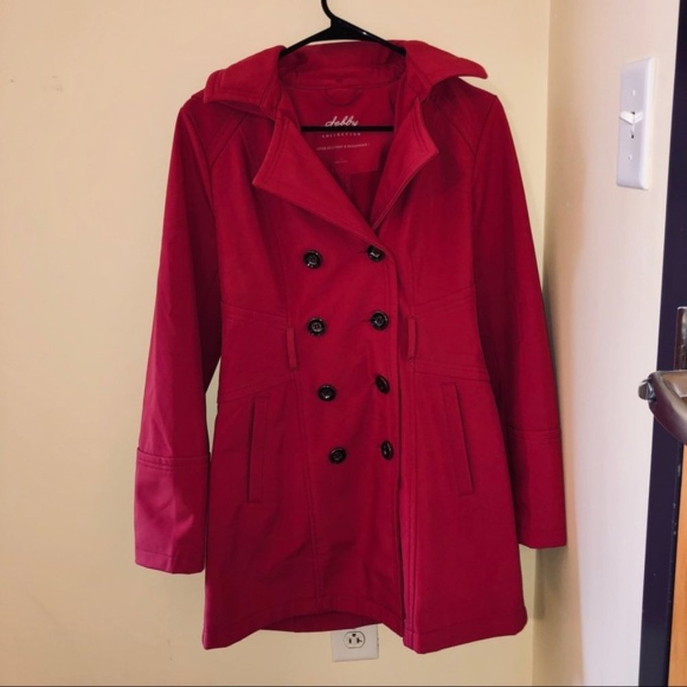 Sebby Collection Pink Double Breasted Coat